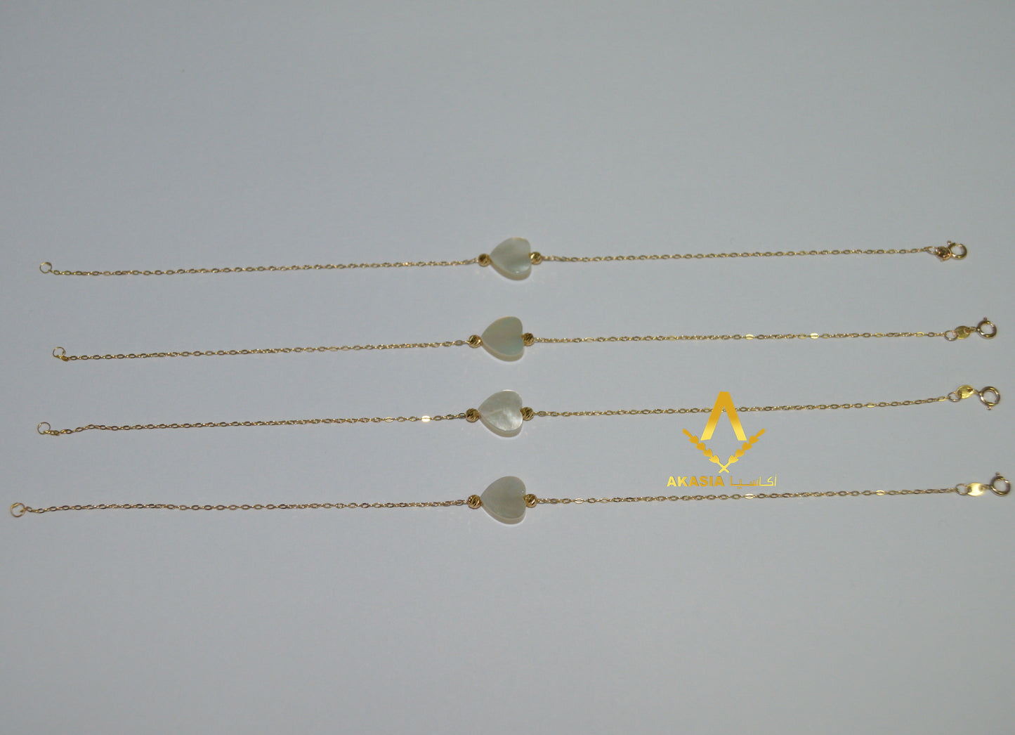White Heart Bracelet