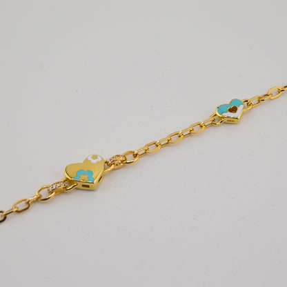 Heart Charm Bracelet