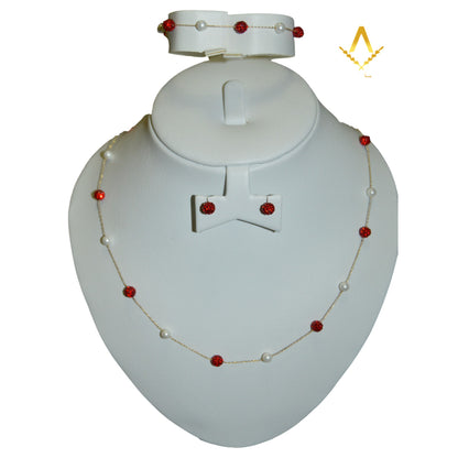 J+P Set – 18K gold jewellery set, Akasia Jewellery Dubai