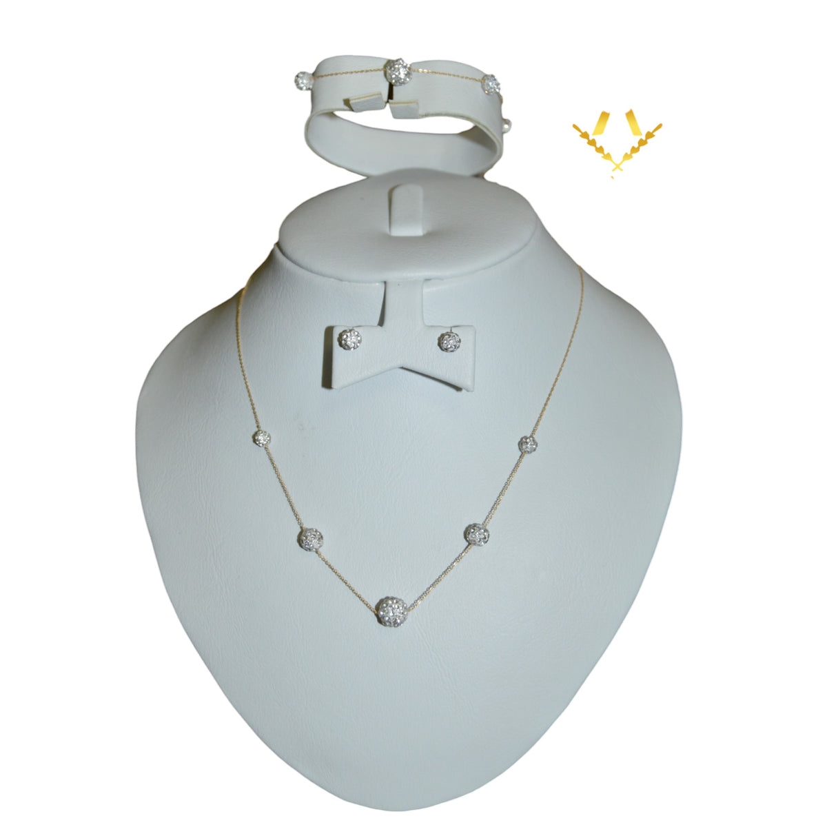 J Deluxe Set – 18K gold jewellery set, Akasia Jewellery Dubai