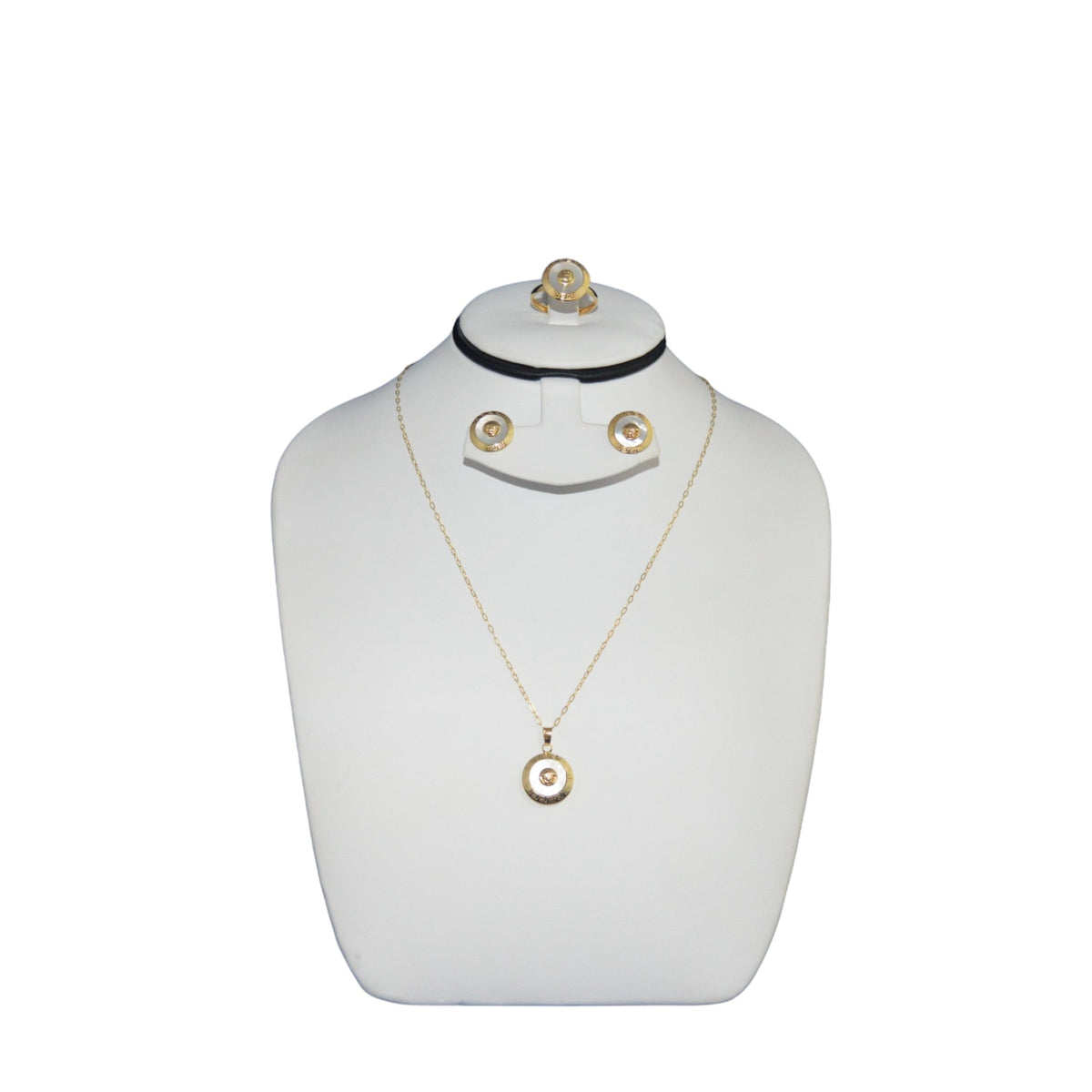 V Set – 18K gold jewellery set, Akasia Jewellery Dubai