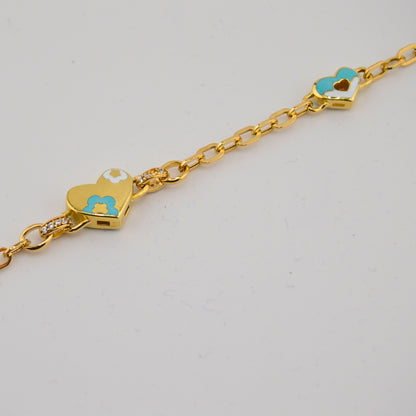 Heart Charm Bracelet